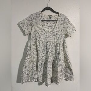 A New Day Cream V-Neck Sundress Casual